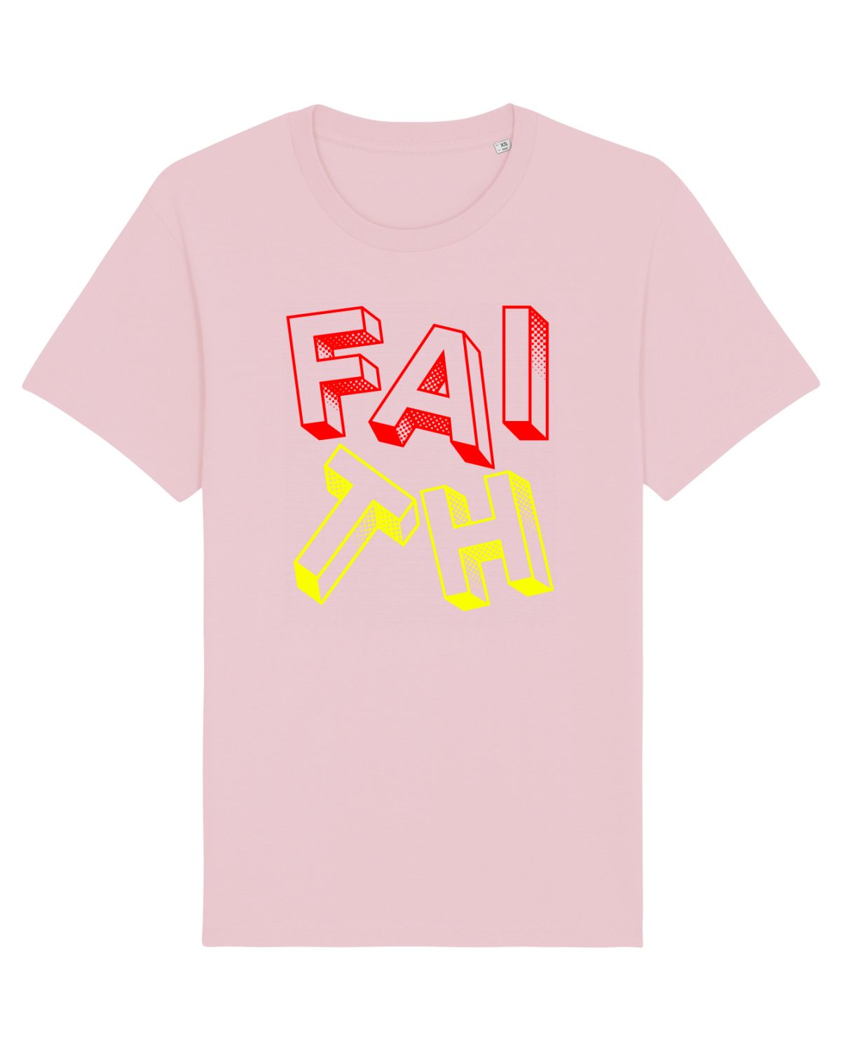 Tricou mânecă scurtă Unisex Rocker Cotton Pink