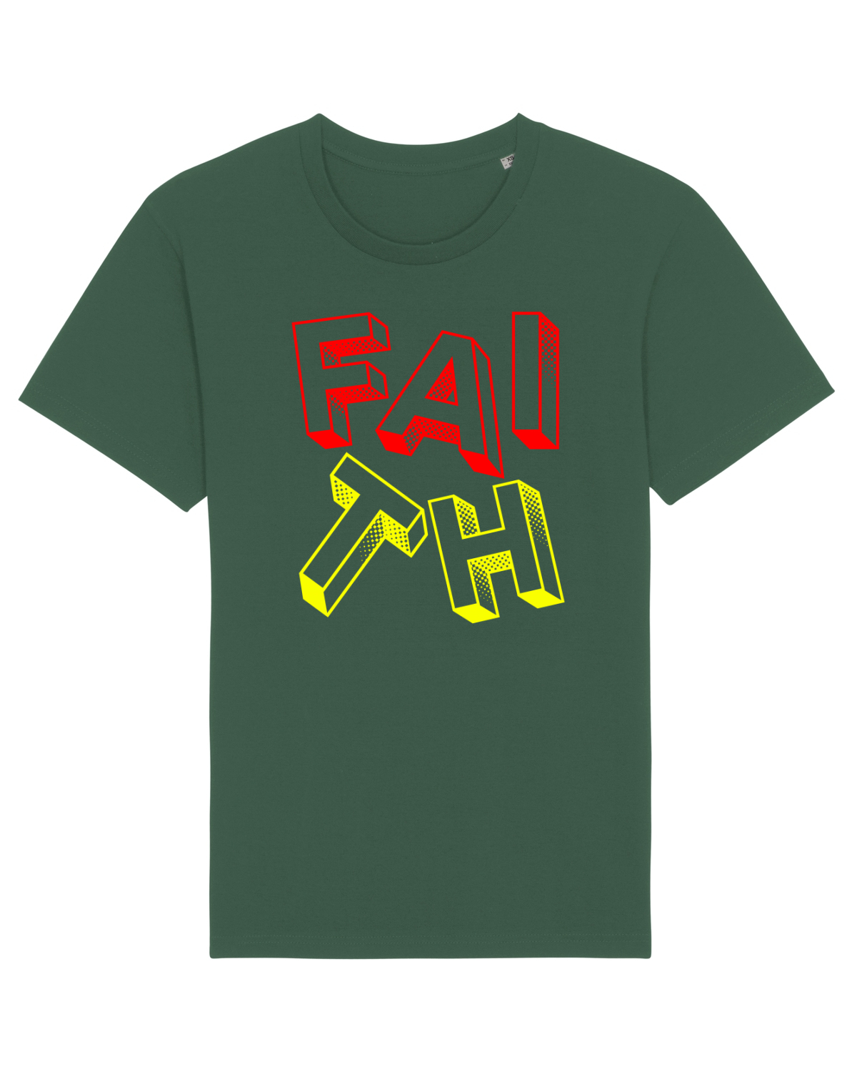 Tricou mânecă scurtă Unisex Rocker Bottle Green