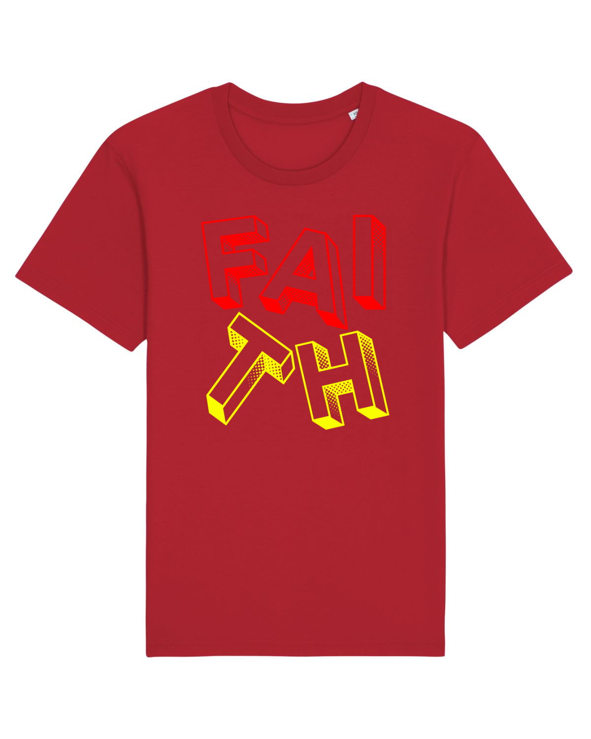 Tricou mânecă scurtă Unisex Rocker Red
