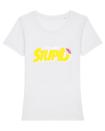 I'm with stupid White