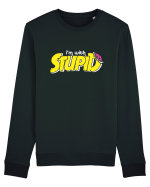 I'm with stupid Bluză mânecă lungă Unisex Rise