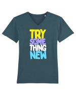 Try Something New Tricou mânecă scurtă guler V Bărbat Presenter