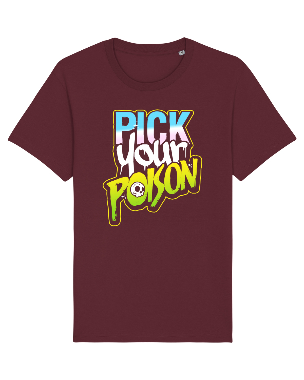 Tricou mânecă scurtă Unisex Rocker Burgundy