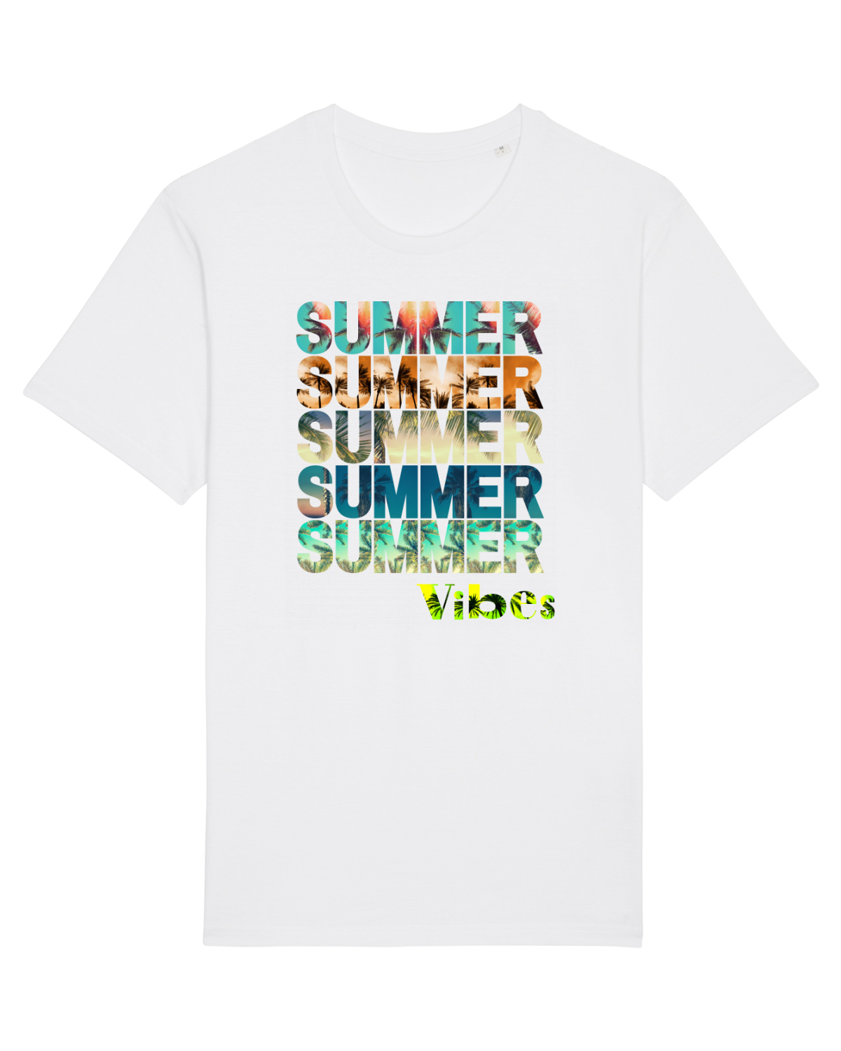 Tricou mânecă scurtă Unisex Rocker White