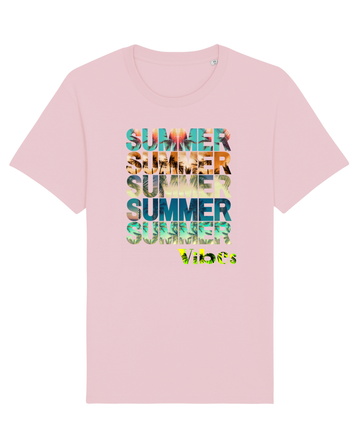 Tricou mânecă scurtă Unisex Rocker Cotton Pink