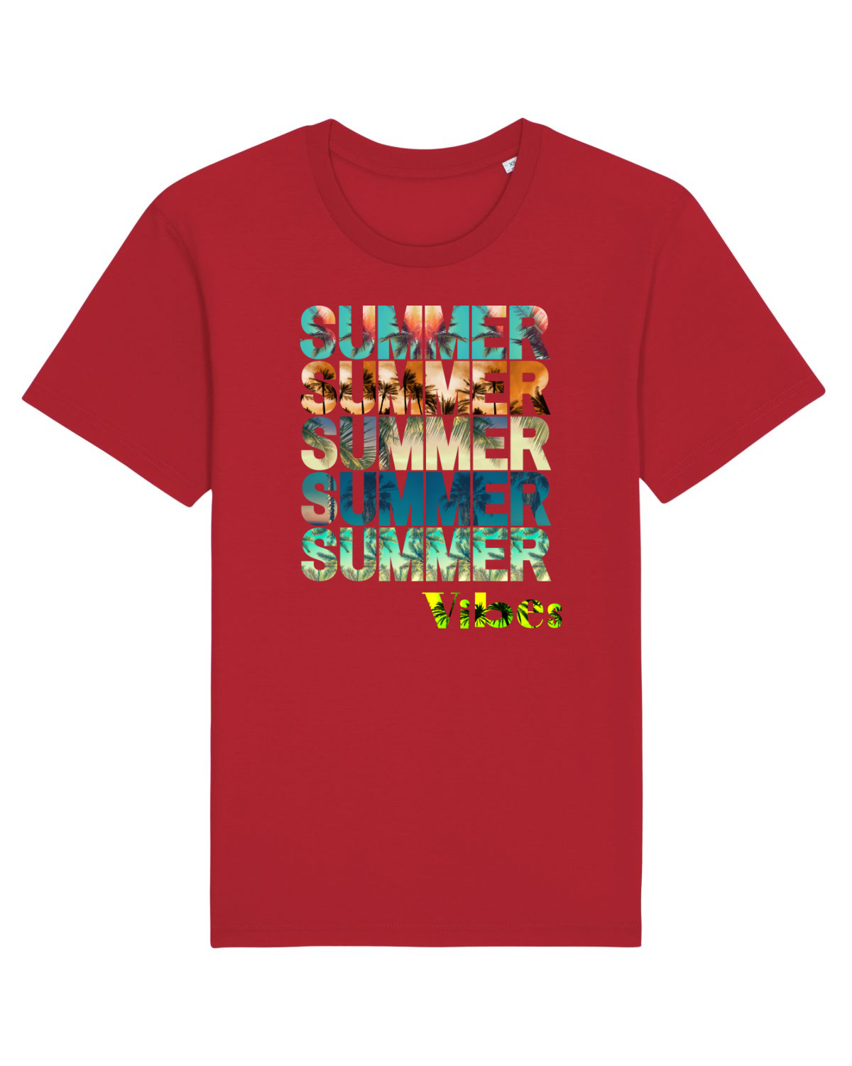 Tricou mânecă scurtă Unisex Rocker Red