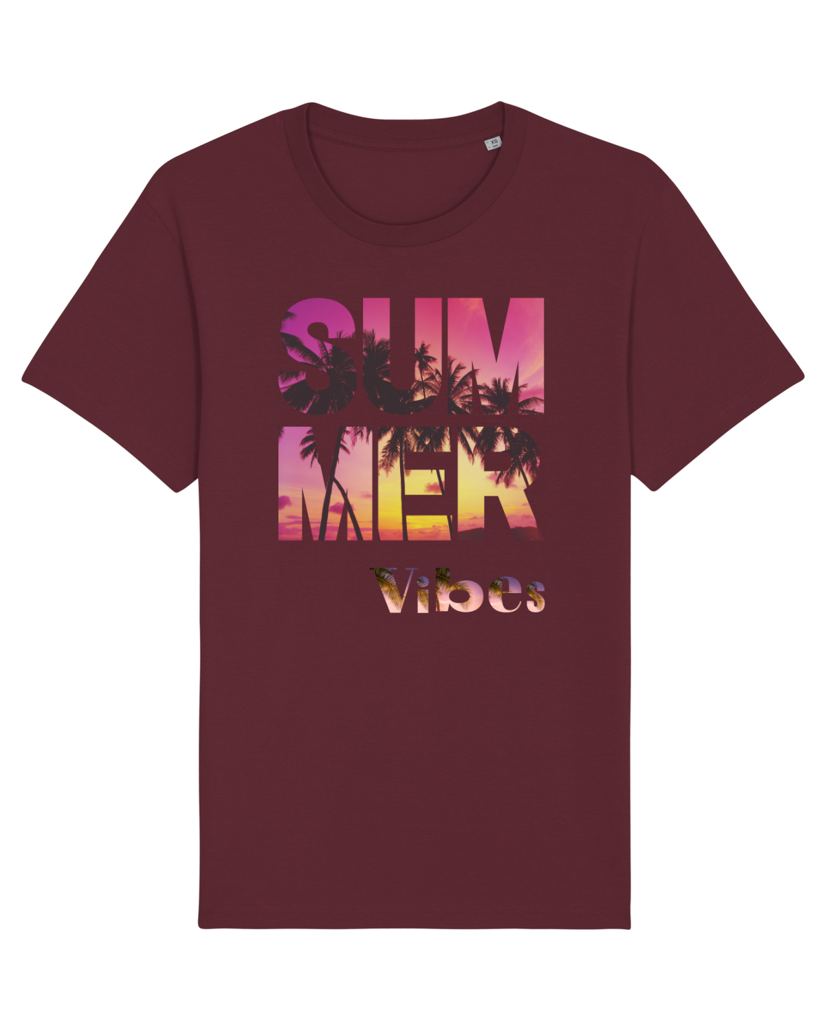 Tricou mânecă scurtă Unisex Rocker Burgundy