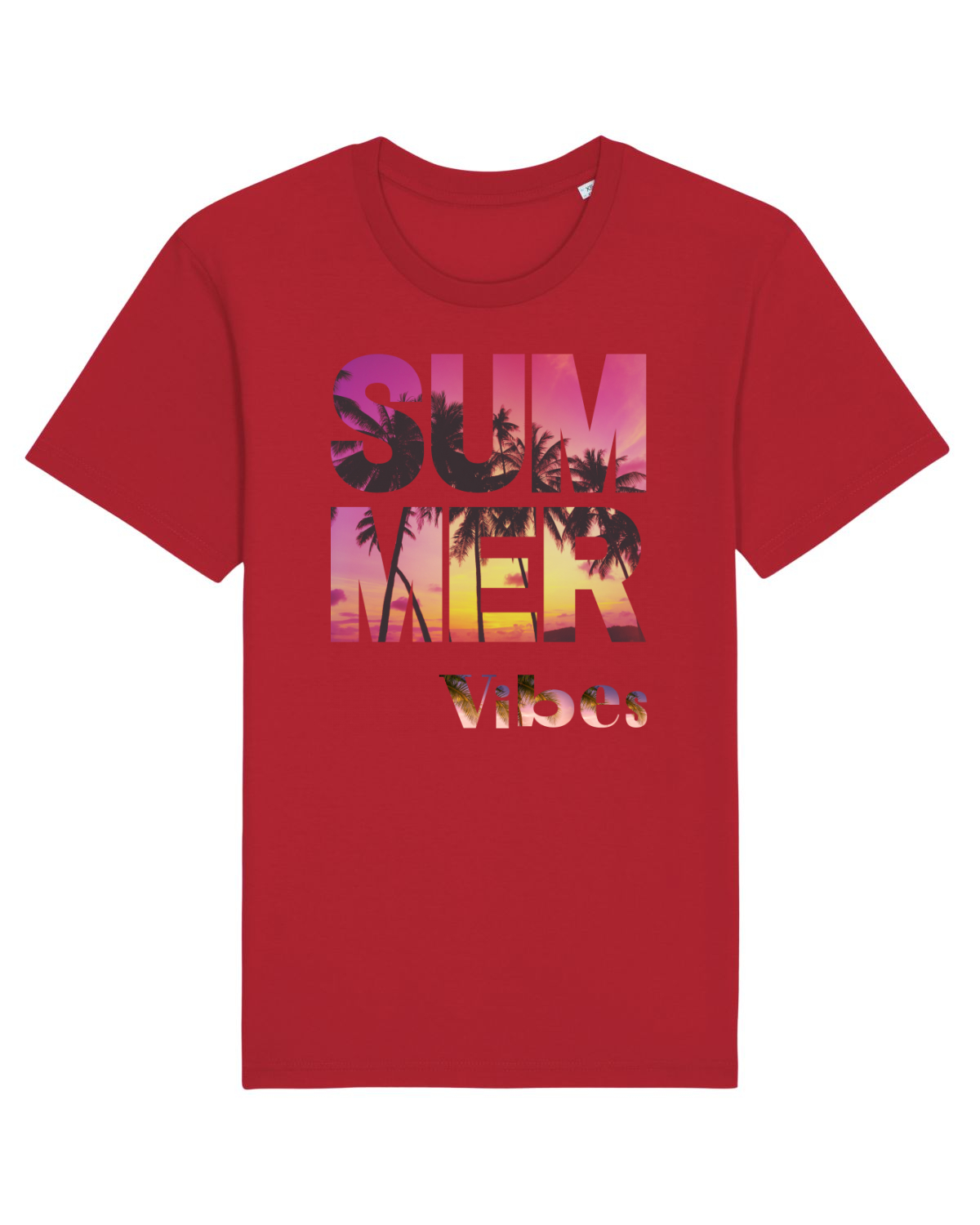 Tricou mânecă scurtă Unisex Rocker Red