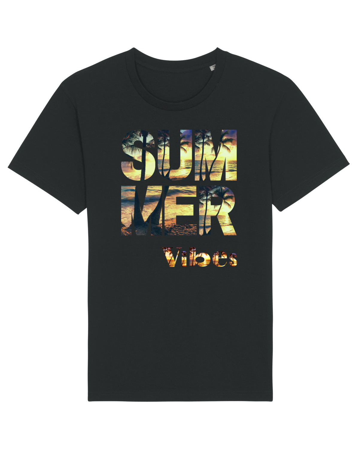 Tricou mânecă scurtă Unisex Rocker Black
