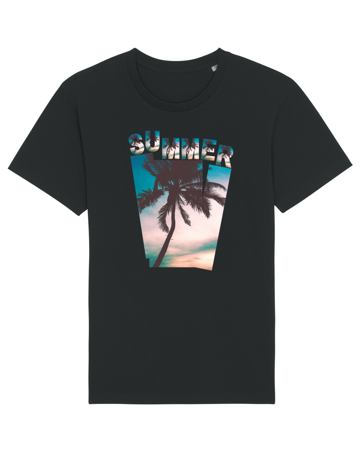 Tricou mânecă scurtă Unisex Rocker Black