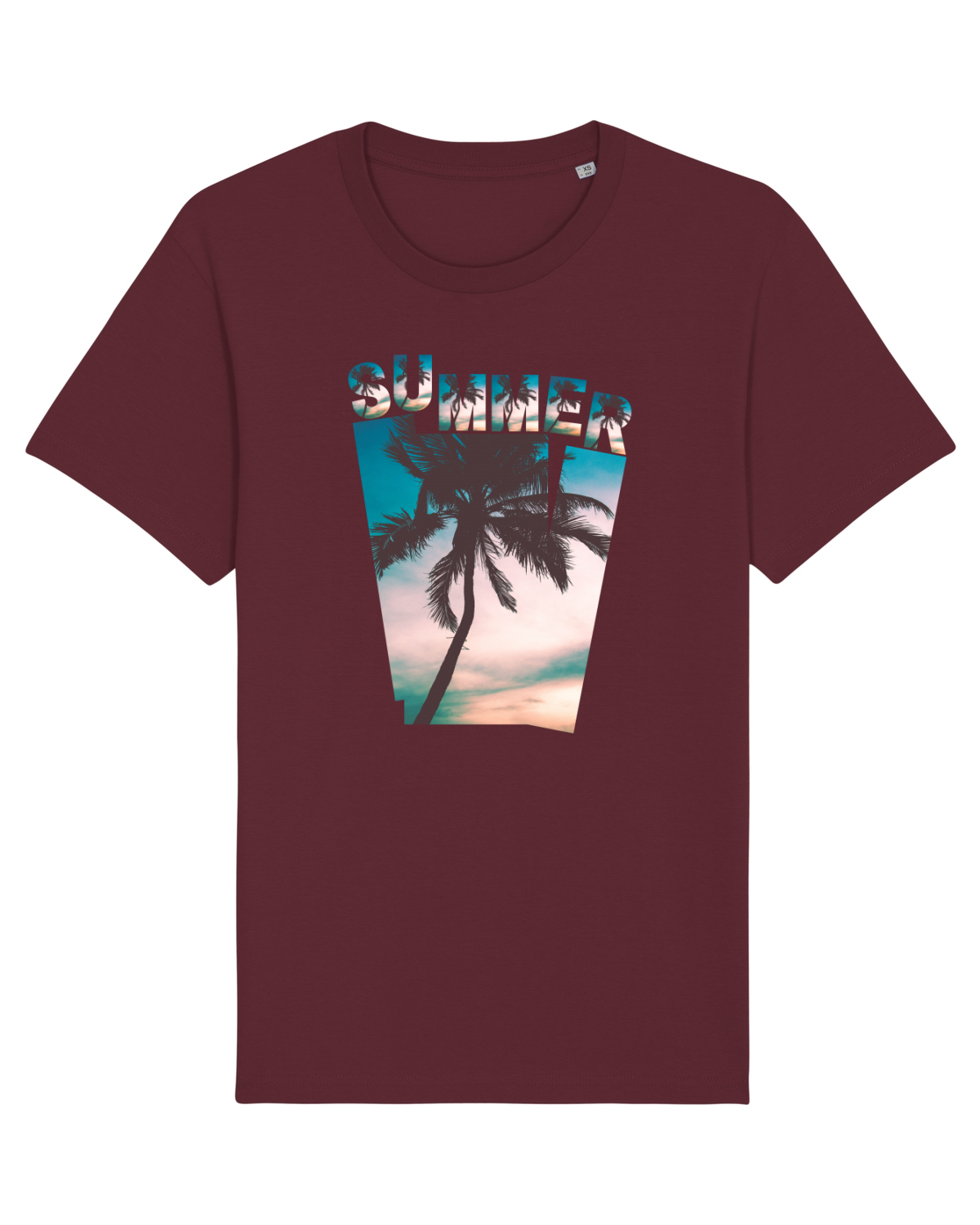 Tricou mânecă scurtă Unisex Rocker Burgundy