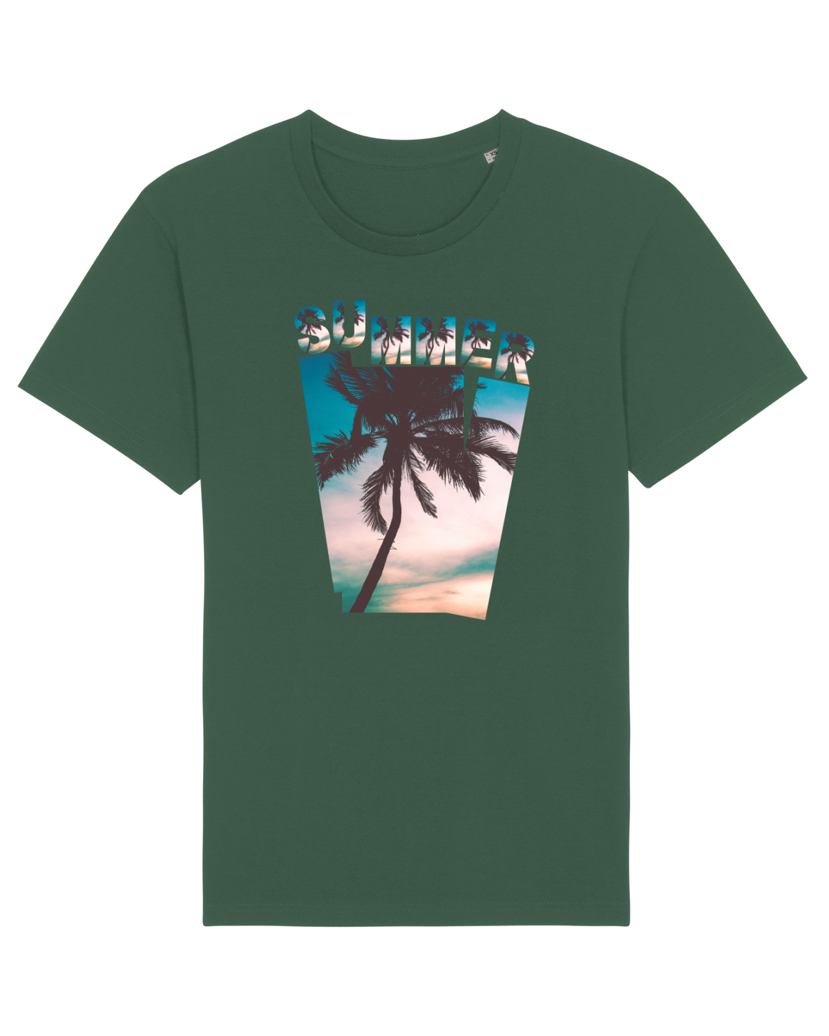 Tricou mânecă scurtă Unisex Rocker Bottle Green