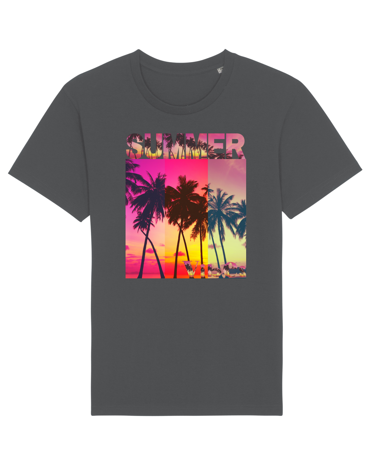Tricou mânecă scurtă Unisex Rocker Anthracite