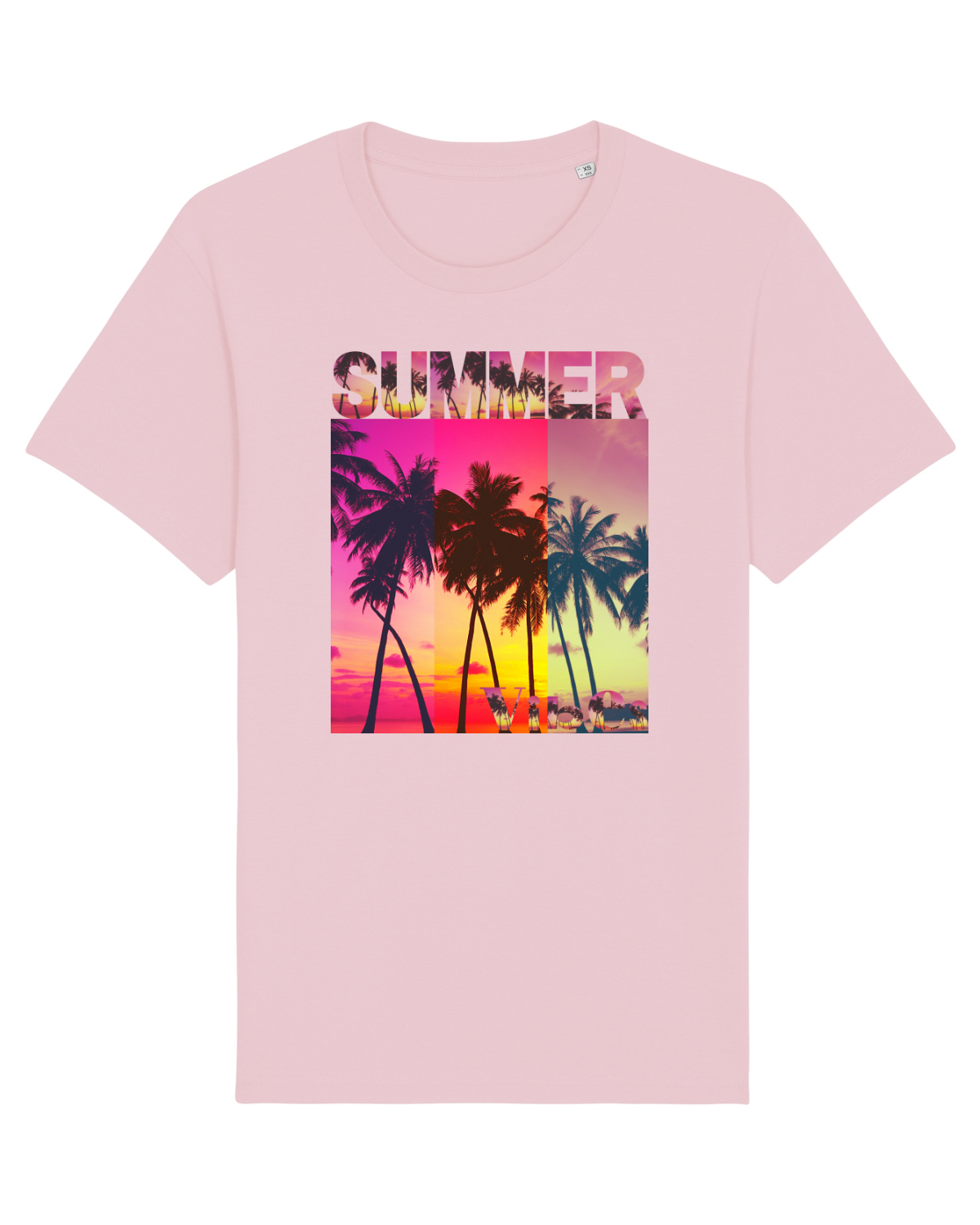 Tricou mânecă scurtă Unisex Rocker Cotton Pink