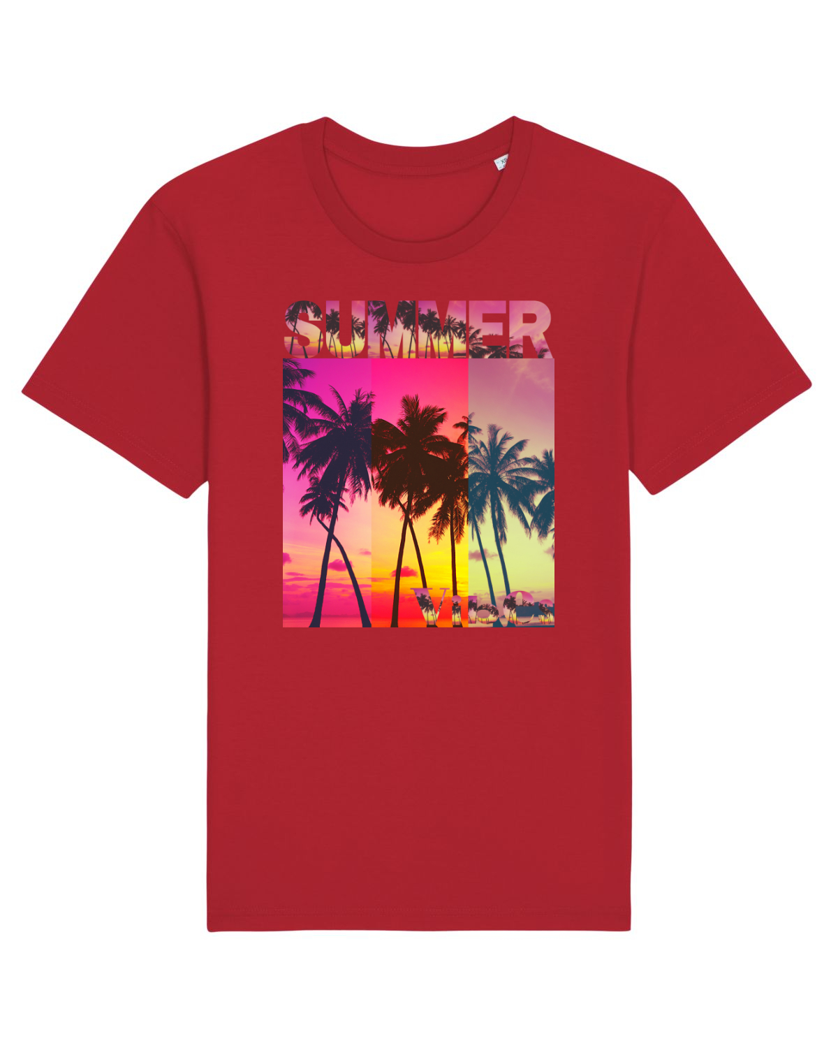 Tricou mânecă scurtă Unisex Rocker Red