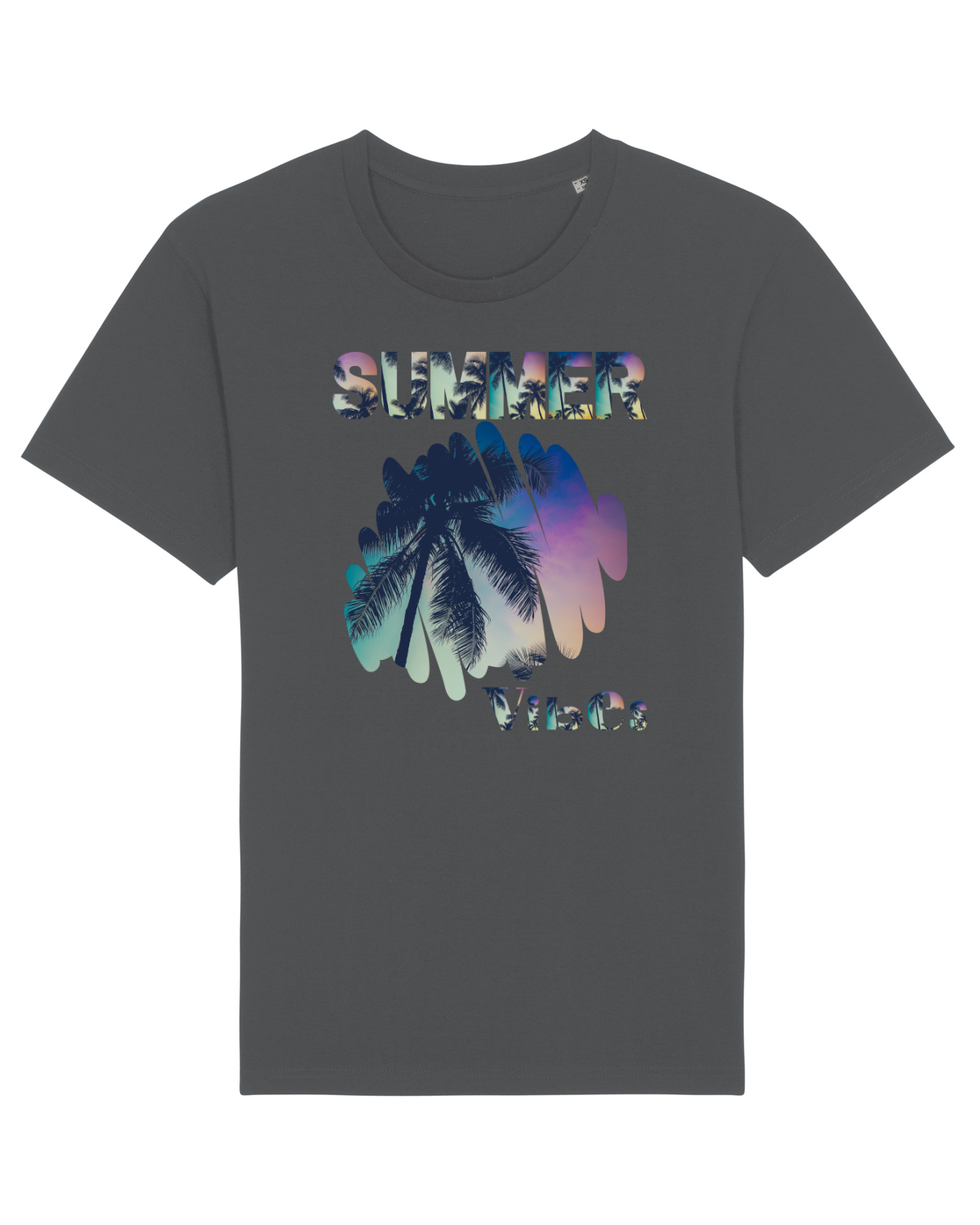 Tricou mânecă scurtă Unisex Rocker Anthracite