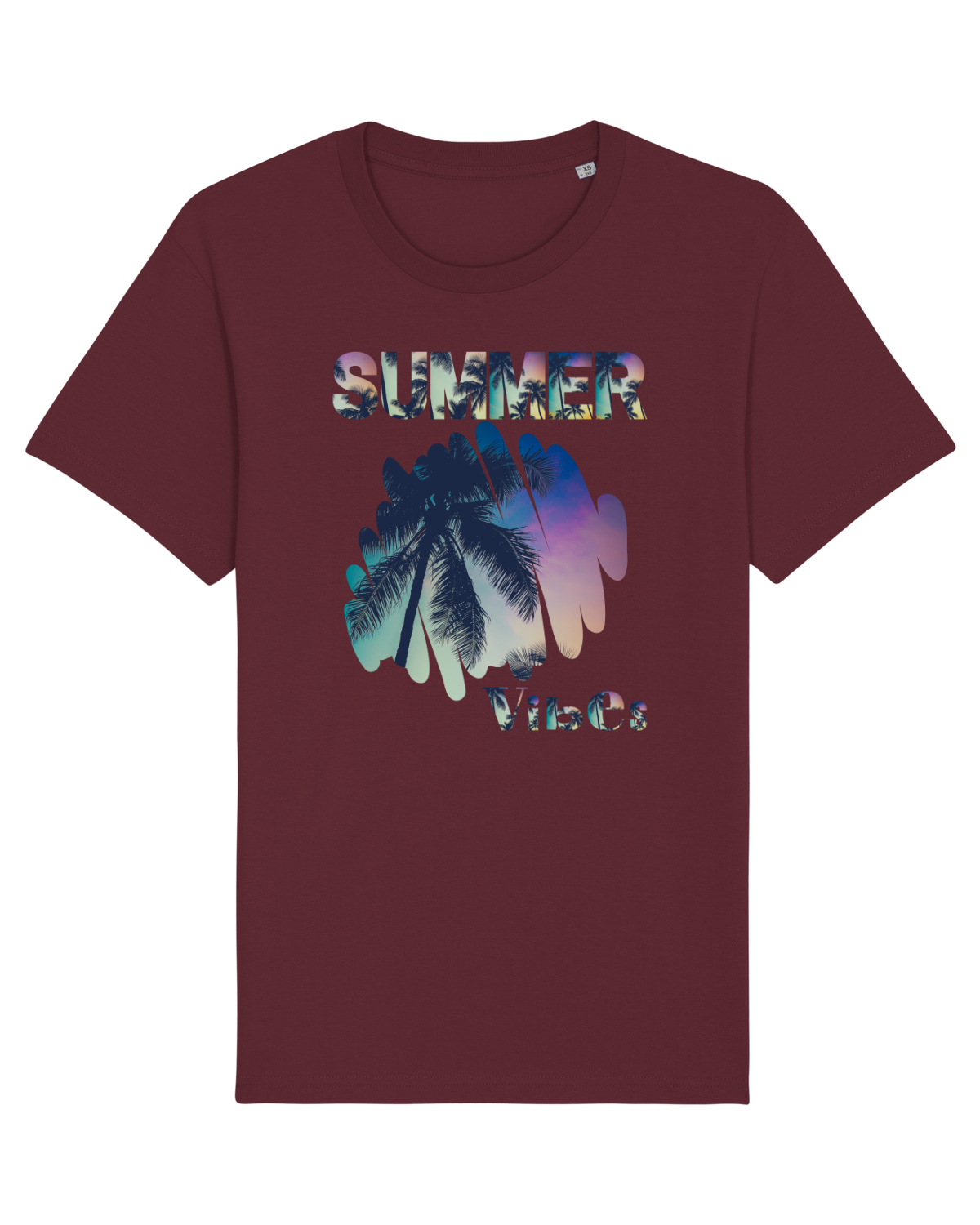Tricou mânecă scurtă Unisex Rocker Burgundy