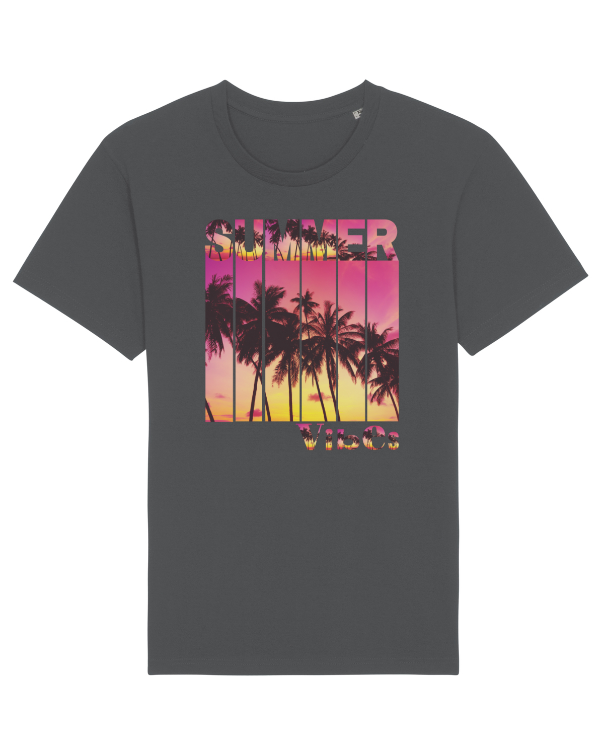 Tricou mânecă scurtă Unisex Rocker Anthracite