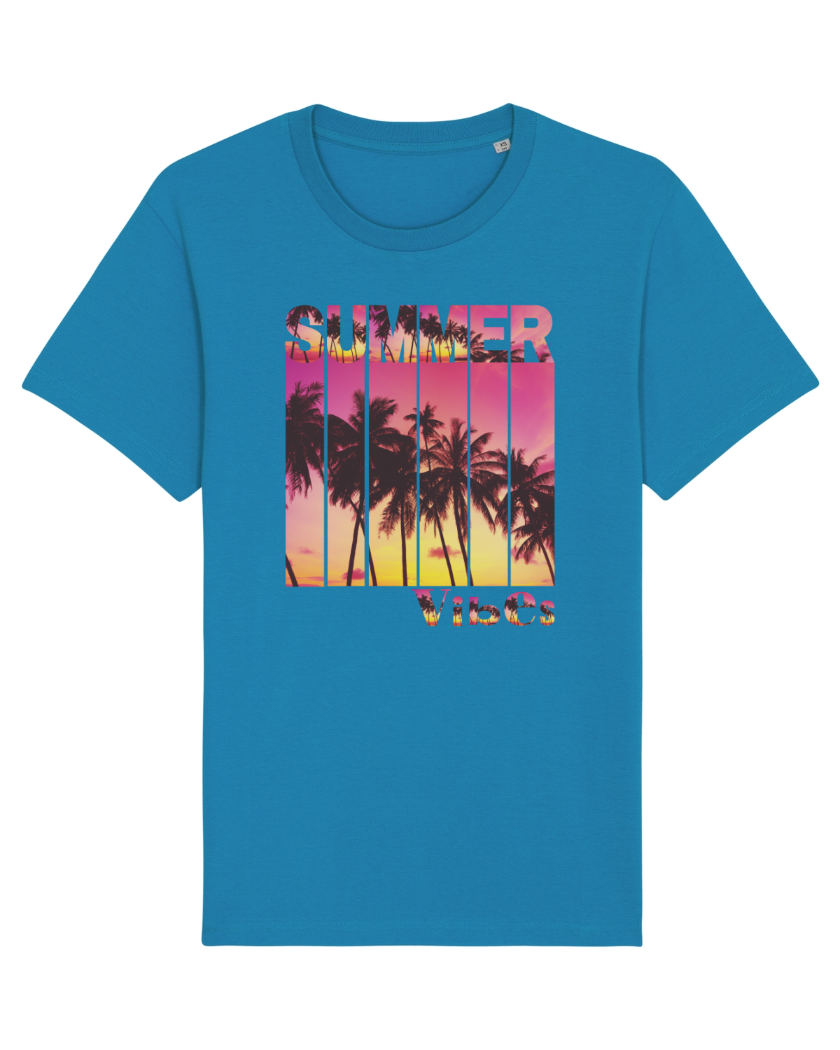 Tricou mânecă scurtă Unisex Rocker Azur