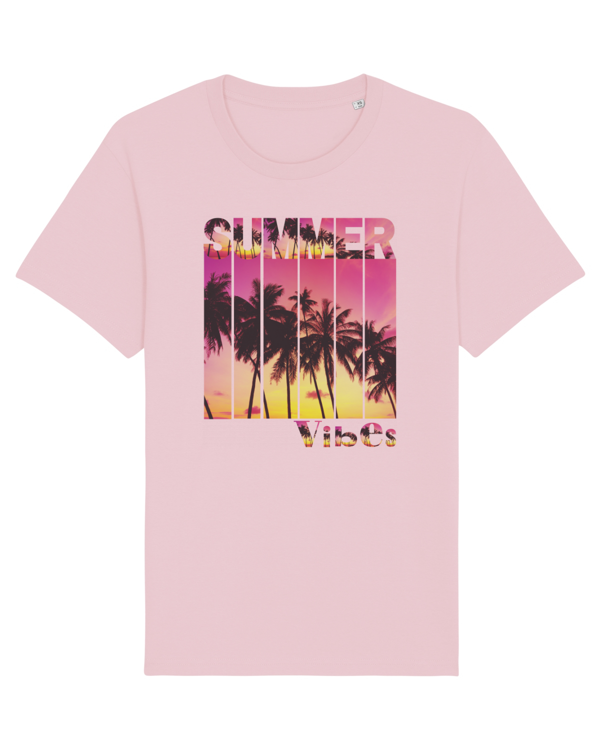 Tricou mânecă scurtă Unisex Rocker Cotton Pink
