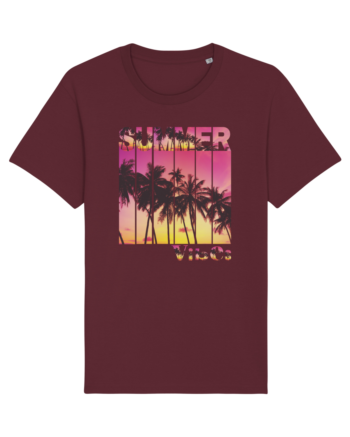 Tricou mânecă scurtă Unisex Rocker Burgundy
