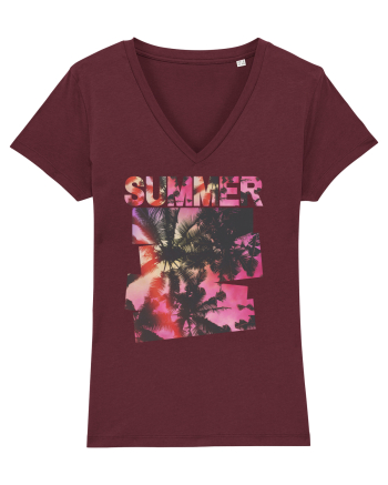 Summer Vibes  Burgundy
