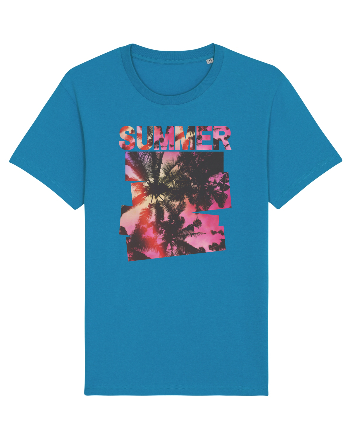 Tricou mânecă scurtă Unisex Rocker Azur