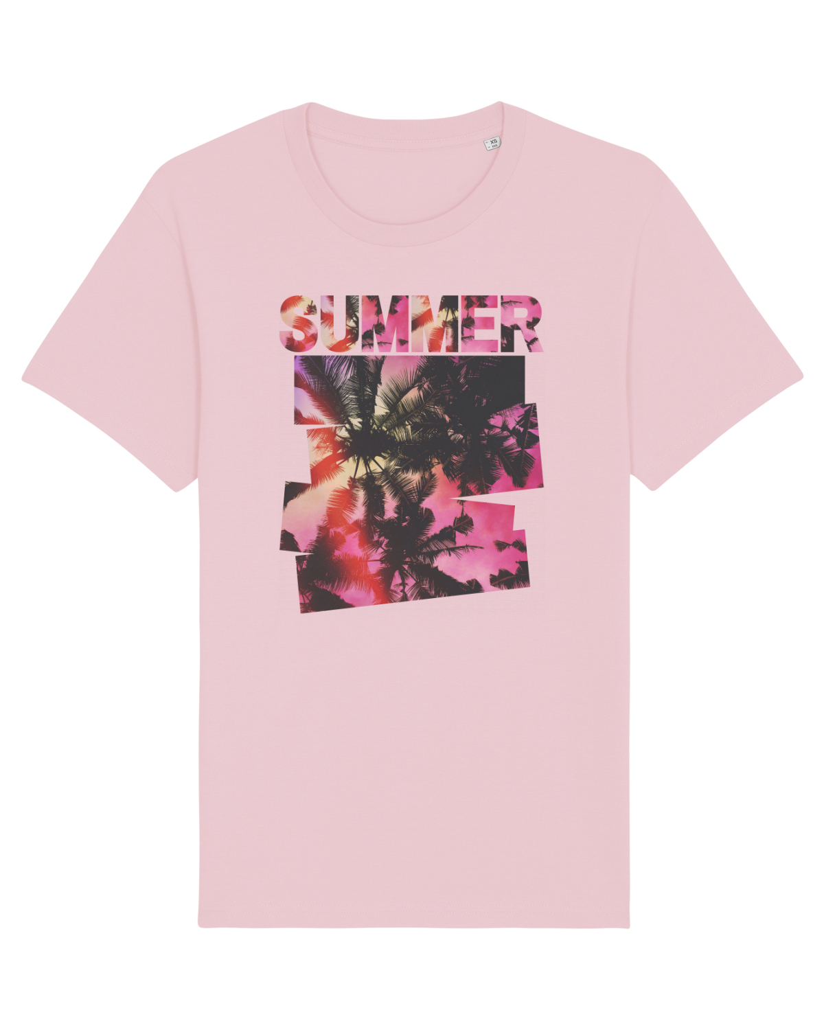 Tricou mânecă scurtă Unisex Rocker Cotton Pink