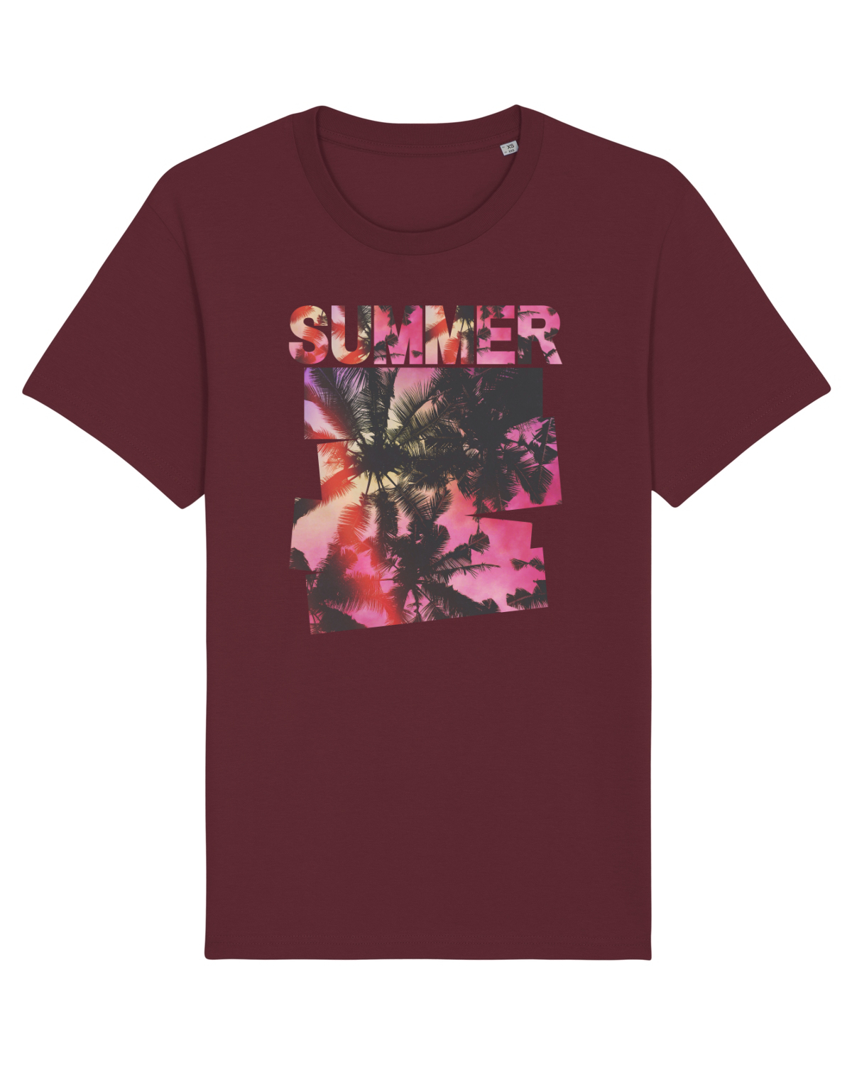 Tricou mânecă scurtă Unisex Rocker Burgundy