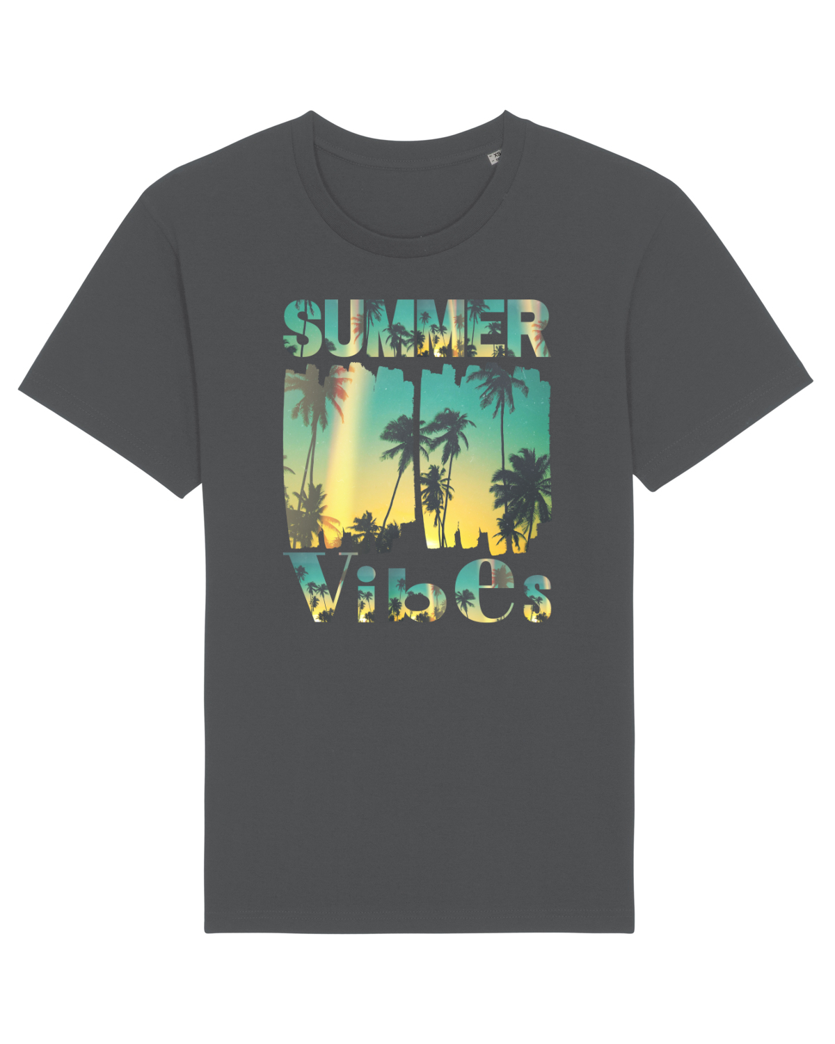 Tricou mânecă scurtă Unisex Rocker Anthracite