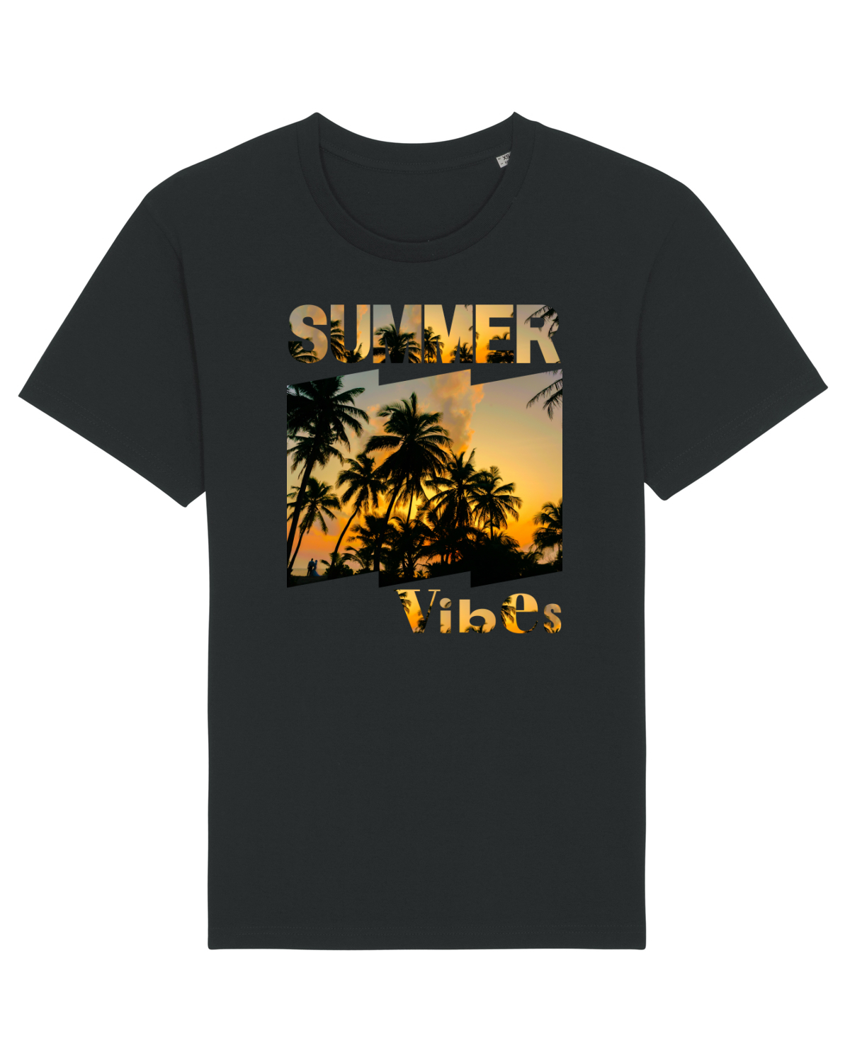 Tricou mânecă scurtă Unisex Rocker Black