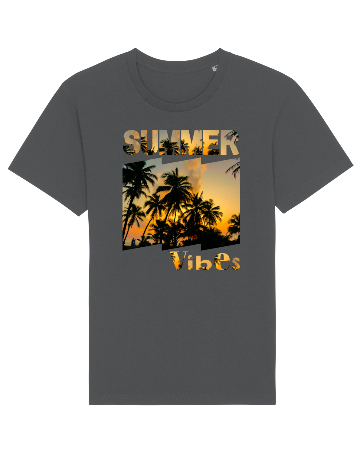 Tricou mânecă scurtă Unisex Rocker Anthracite