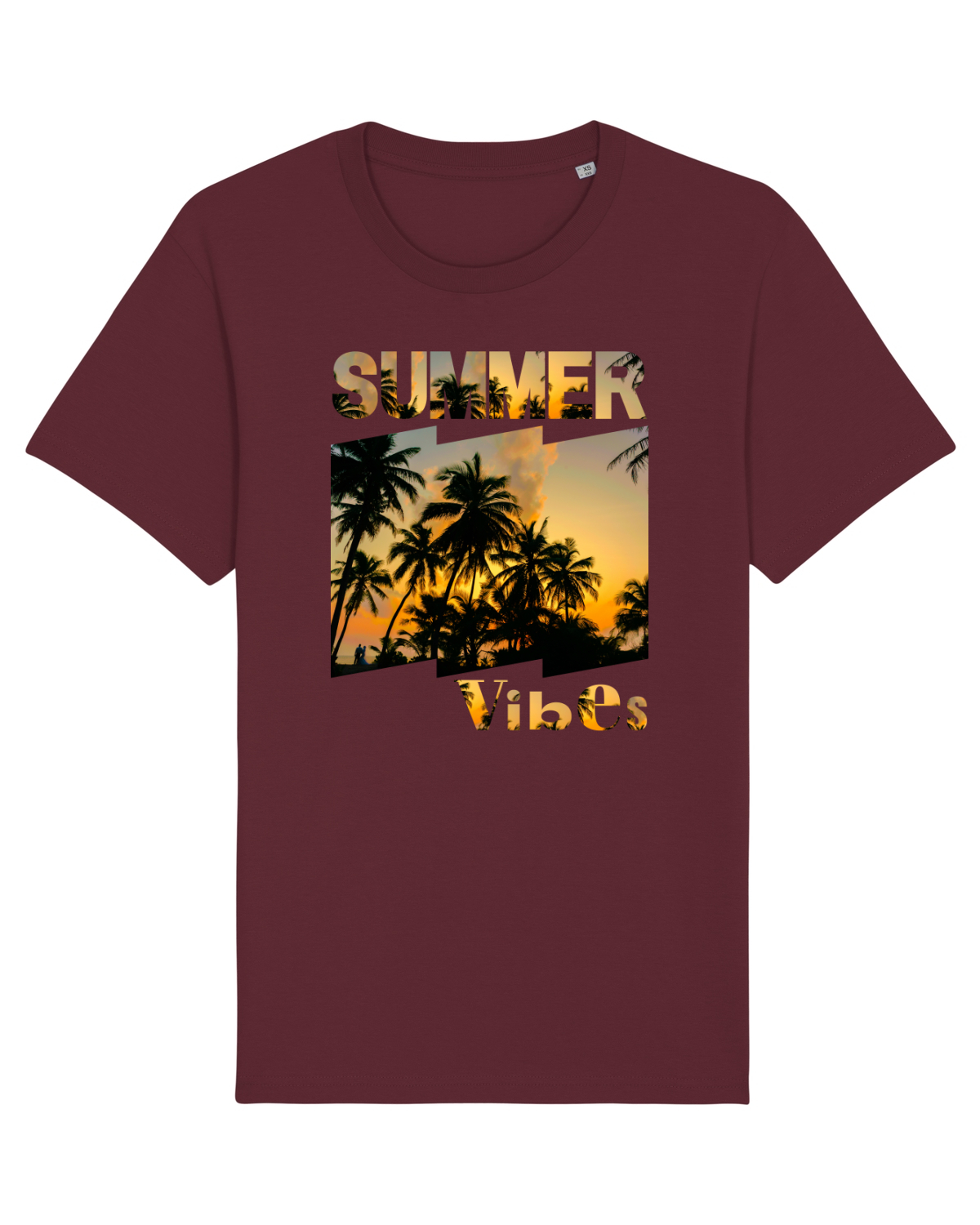 Tricou mânecă scurtă Unisex Rocker Burgundy
