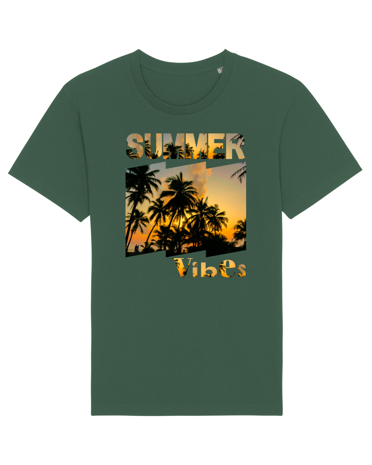 Tricou mânecă scurtă Unisex Rocker Bottle Green