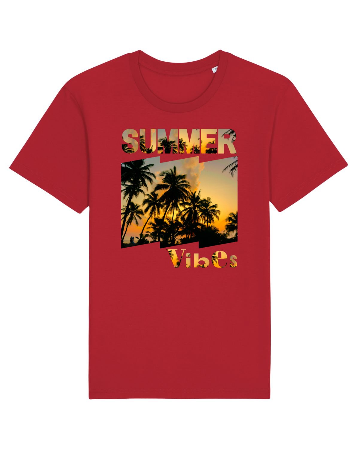 Tricou mânecă scurtă Unisex Rocker Red