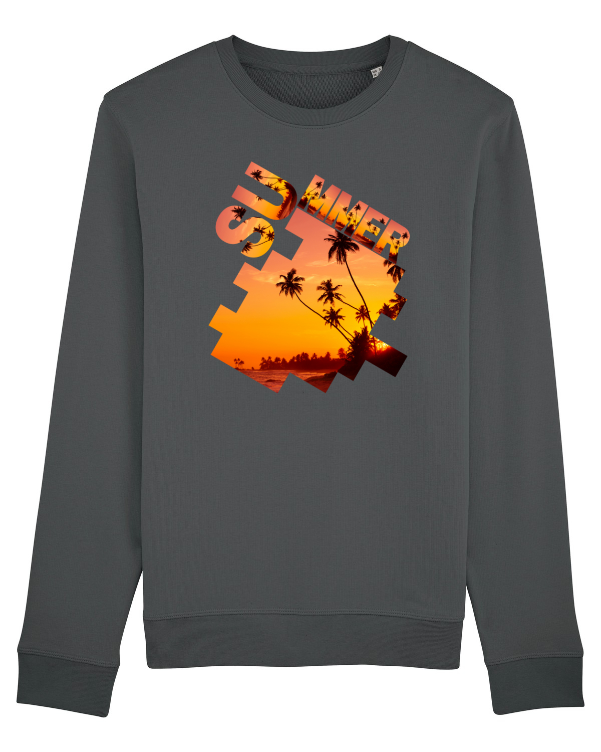 Bluză mânecă lungă Unisex Rise Anthracite