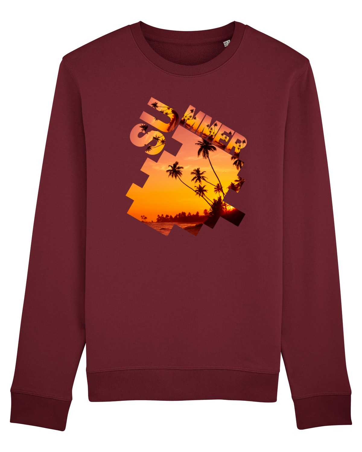 Bluză mânecă lungă Unisex Rise Burgundy