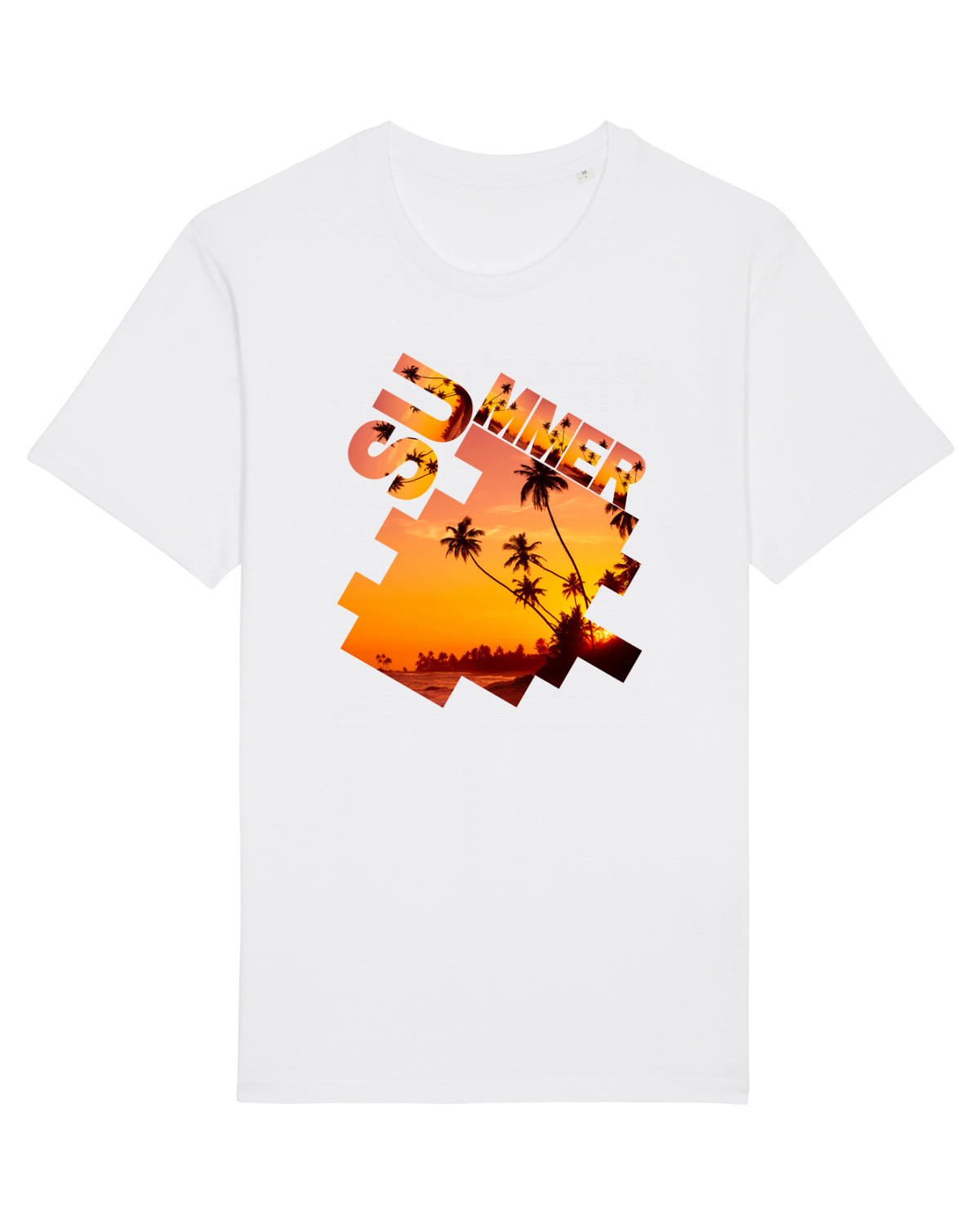 Tricou mânecă scurtă Unisex Rocker White