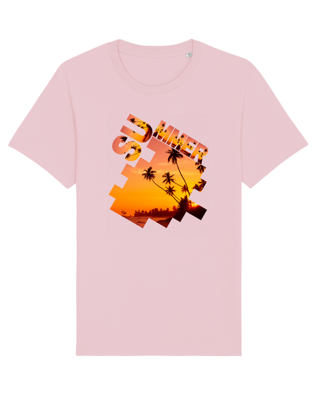 Tricou mânecă scurtă Unisex Rocker Cotton Pink