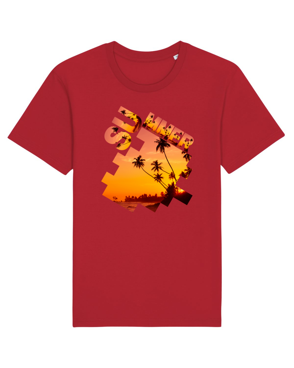 Tricou mânecă scurtă Unisex Rocker Red