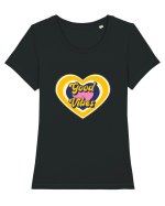 Good Vibes Tricou mânecă scurtă guler larg fitted Damă Expresser