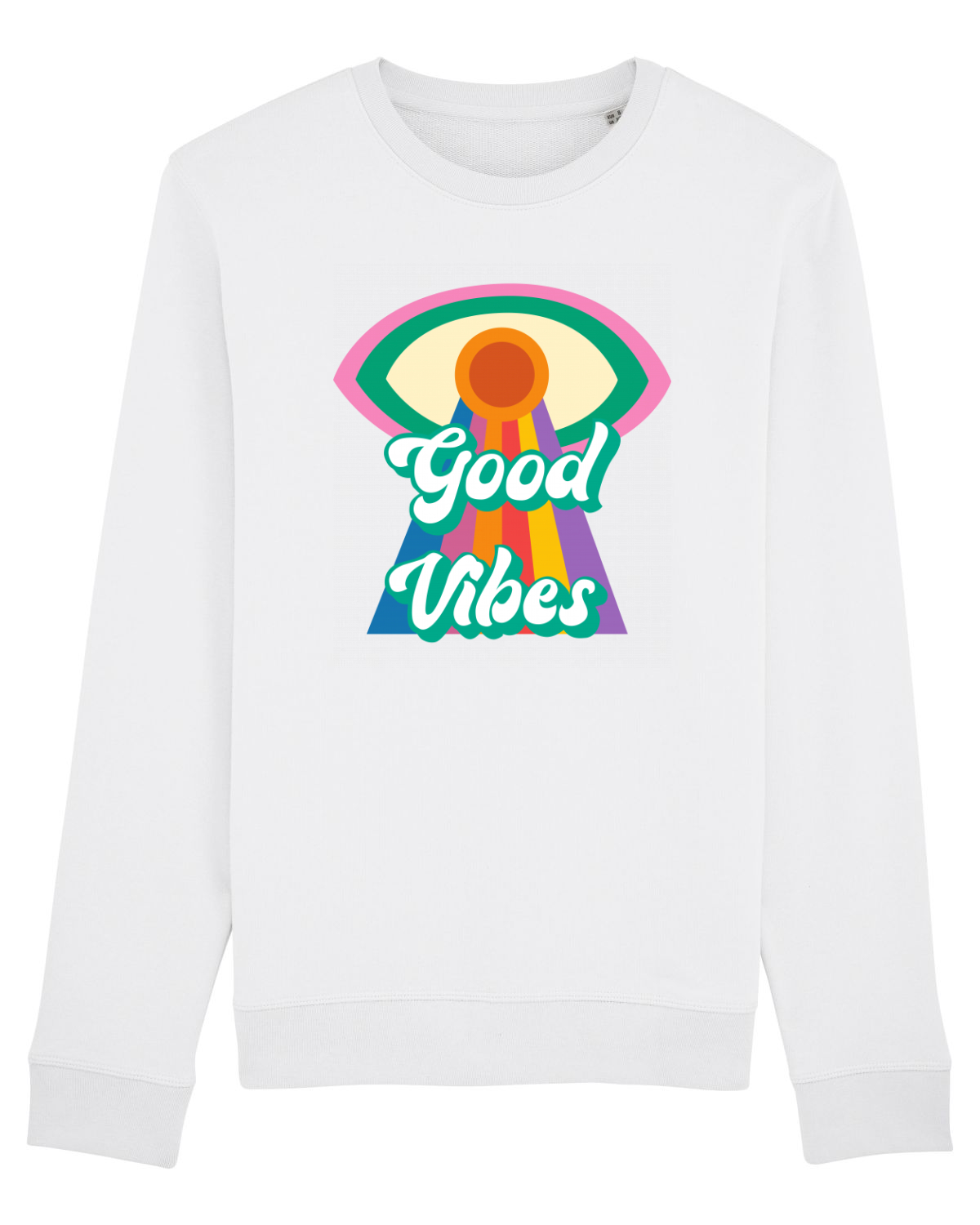 Bluză mânecă lungă Unisex Rise White