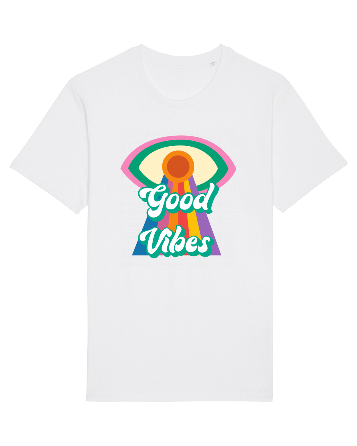 Tricou mânecă scurtă Unisex Rocker White