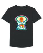 Good Vibes Tricou mânecă scurtă guler larg Bărbat Skater