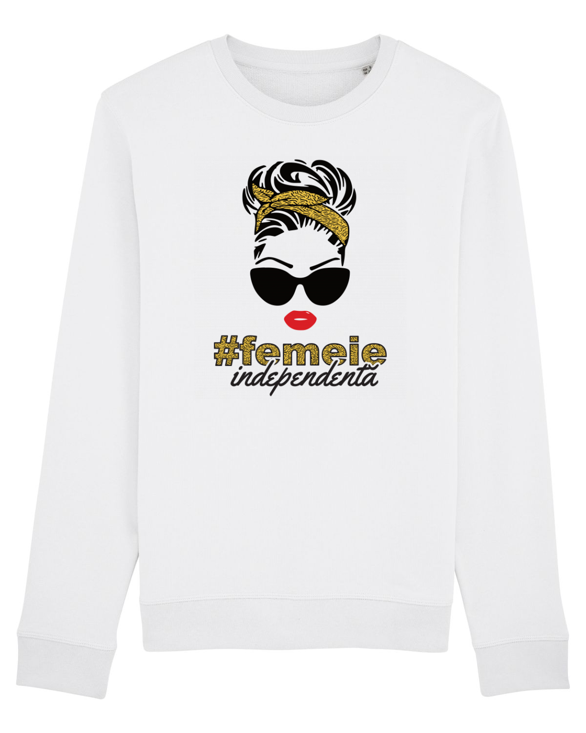 Bluză mânecă lungă Unisex Rise White