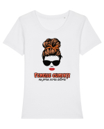 Fetele cuminți nu prea scriu istorie Tricou mânecă scurtă guler larg fitted Damă Expresser