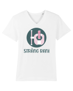 Strâng bani Tricou mânecă scurtă guler V Bărbat Presenter