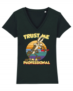 Trust Me I'm a Professional Tricou mânecă scurtă guler V Damă Evoker