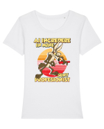 Ai încredere - Sunt profesionist Tricou mânecă scurtă guler larg fitted Damă Expresser