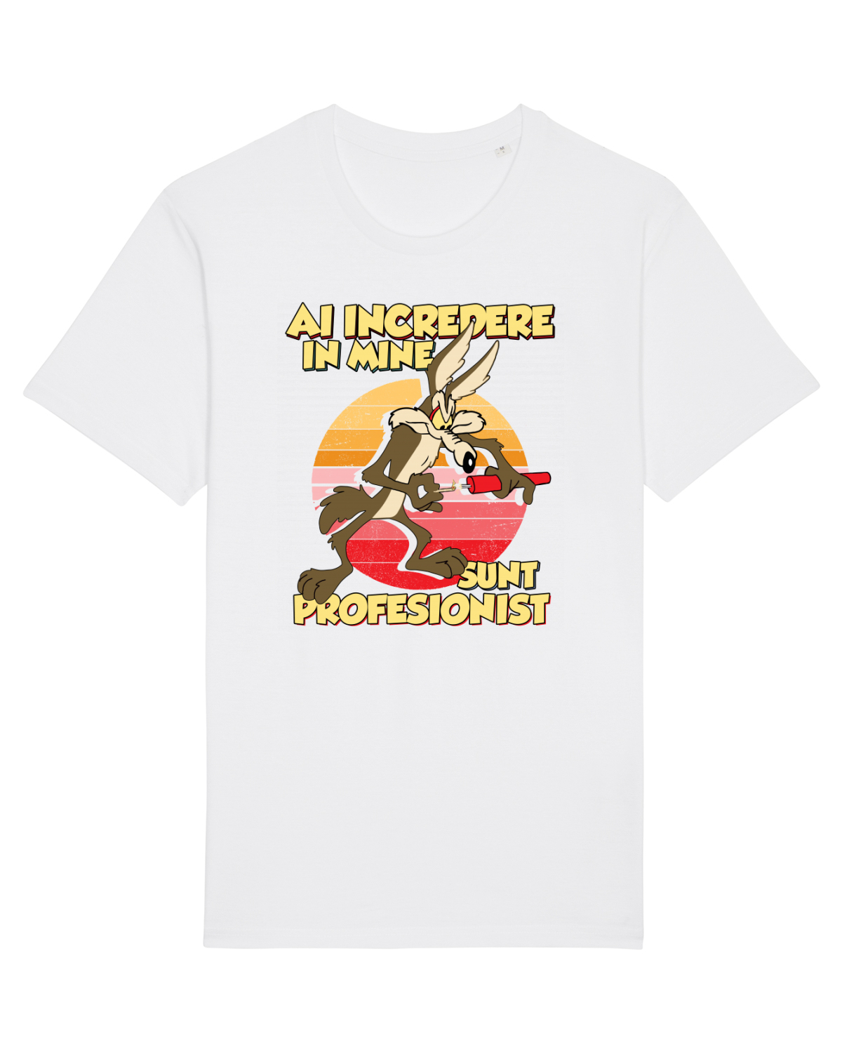 Tricou mânecă scurtă Unisex Rocker White